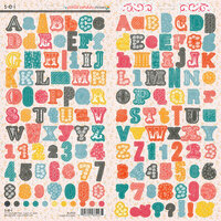SEI - Vanilla Sunshine Collection - Cardstock Stickers - Alphabet