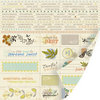 SEI - Desert Springs Collection - 12 x 12 Double Sided Perforated Sheet - Inscription