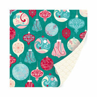 SEI - Berry Melody Collection - Christmas - 12 x 12 Double Sided Paper with Glitter Accents - Sparkling Chitter