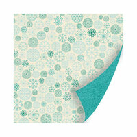 SEI - Berry Melody Collection - Christmas - 12 x 12 Double Sided Paper with Pearl Accents - Frosty Peep