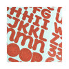 SEI - Berry Melody Collection - Christmas - Cardstock Stickers with Glitter Accents - Alphabet