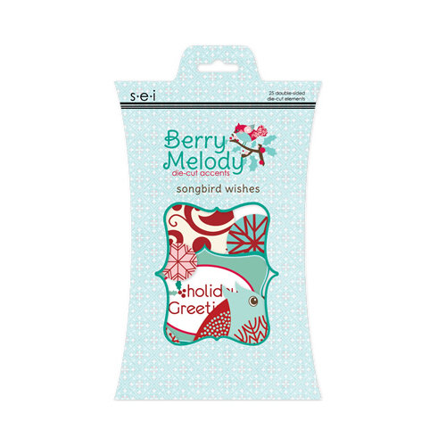 SEI - Berry Melody Collection - Christmas - Die Cut Accents