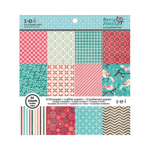 SEI - Berry Melody Collection - Christmas - 6 x 6 Paper Pad
