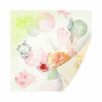 SEI - Mia Bella Collection - 12 x 12 Double Sided Paper with Pearl Accents - Lover's Rendezvous