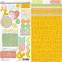 SEI - Catalina Collection - Cardstock Stickers with Foil Accents - Alphabet