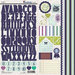 SEI - Pembroke Collection - Cardstock Stickers with Foil Accents - Alphabet