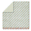 Sassafras Lass - Serendipity Collection - Hog Heaven - 12 x 12 Double Sided Paper - Pinstriped, CLEARANCE
