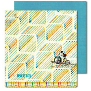 Sassafras Lass - Anthem Collection - 12x12 Double Sided Paper with Border Strip - Ticket to Freedom