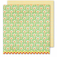 Sassafras Lass - Bungle Jungle Collection - 12x12 Double Sided Paper with Border Strip - Tree Top, CLEARANCE