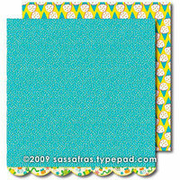 Sassafras Lass - Me Likey Collection - 12 x 12 Double Sided Paper with Border Strip - Dig In