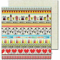 Sassafras Lass - Monstrosity Collection - 12 x 12 Double Sided Paper - Line Up , CLEARANCE