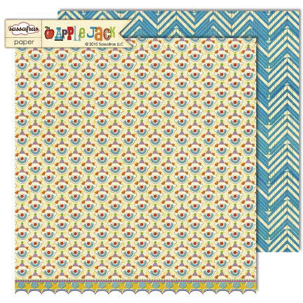 Sassafras Lass - Apple Jack Collection - 12 x 12 Double Sided Paper - Discover