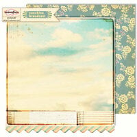 Sassafras Lass - Sunshine Broadcast Collection - 12 x 12 Double Sided Paper - Enlighten