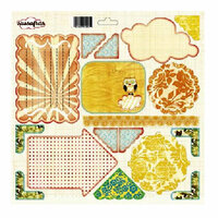 Sassafrass Lass - Life is Beautiful Collection - Journal Tag 12x12 Cardstock Stickers - Pocket Full of Rosies, CLEARANCE