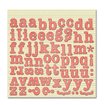 Sassafras Lass - Serendipity Collection - Hog Heaven - 12 x 12 Cardstock Stickers - Monograms, CLEARANCE