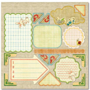 Sassafras Lass - Serendipity Collection - Woodland Whimsy - 12 x 12 Cardstock Stickers - Journal Tags, CLEARANCE
