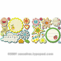 Sassafras Lass - Me Likey Collection - Cardstock Stickers - Sweet Treats