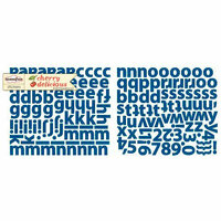 Sassafras Lass - Cherry Delicious Collection - Glittered Cardstock Stickers - Alphabet