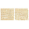 Sassafras Lass - Cardstock Stickers - Mini Alphabet - Krafty