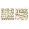 Sassafras Lass - Cardstock Stickers - Mini Alphabet - Burlap