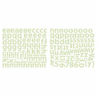 Sassafras Lass - Cardstock Stickers - Mini Alphabet - Green Graph