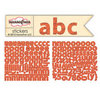 Sassafras Lass - Paper Crush Collection - Cardstock Stickers - Mini Alphabet - Script