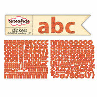 Sassafras Lass - Paper Crush Collection - Cardstock Stickers - Mini Alphabet - Script