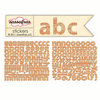 Sassafras Lass - Sunshine Broadcast Collection - Cardstock Stickers - Mini Alphabet - Musical