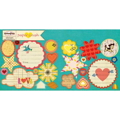 Sassafras Lass - Paper Crush Collection - Cardstock Stickers - Sweet Treats