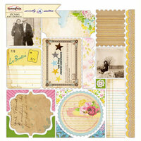 Sassafras Lass - Sweetly Smitten Collection - 12 x 12 Cardstock Stickers - Journal Tags