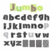 Sassafras Lass - Nesters Clear Stamp Sets - Jumbo Stitched Alphabet, CLEARANCE