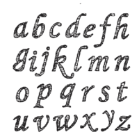 Sassafras Lass - Clear Stamp Sets - Fancy Doodled Font - Alphabet, CLEARANCE