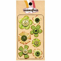 Sassafras Lass - In a Stitch - Blossoms - Green, CLEARANCE