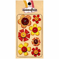 Sassafras Lass - In a Stitch - Blossoms - Orange, CLEARANCE