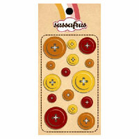 Sassafras Lass - In a Stitch - Buttons - Orange, CLEARANCE