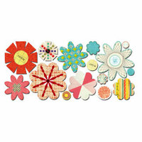 Sassafras Lass - Paper Whimsies - Die Cut Blossoms - Vintage Cluster