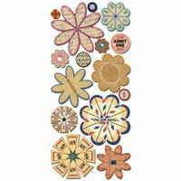 Sassafras Lass - Paper Whimsies - Die Cut Blossoms - Via Air Mail, CLEARANCE