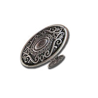 7 Gypsies - Shaker Book Knob - Antique Silver, CLEARANCE