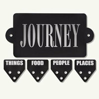 7 Gypsies - Metal Plate 4 Tabs - Journey - Places People Food Things, CLEARANCE