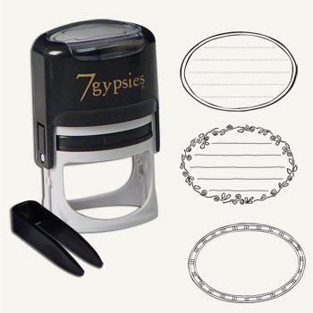 7 Gypsies - 97% Certifiable Stamps - Interchangeable Certifiable Stamp With Hand Drawn Seals - Oval