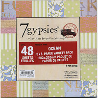 7 Gypsies - 8x8 Paper Pack - Variety - Journey - Ocean, CLEARANCE