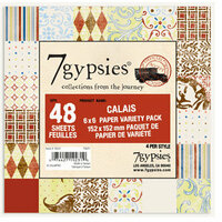 7 Gypsies - 6x6 Paper Pack - Variety - Journey - Calais, CLEARANCE