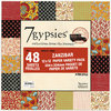 7 Gypsies - 12x12 Paper Pack - Variety - Journey - Zanzibar