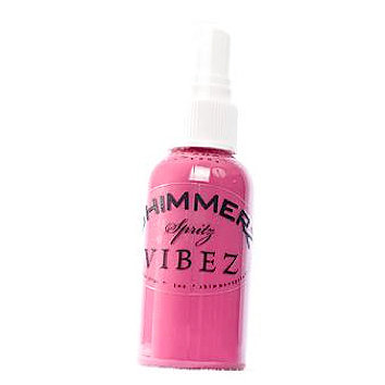 Shimmerz - Vibez - Iridescent Mist Spray - Bold - 2 Ounce Bottle - Razzeldazzel Berry