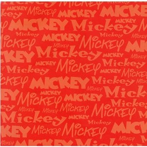 Sandylion Disney Patterned Paper - Mickey Name, CLEARANCE