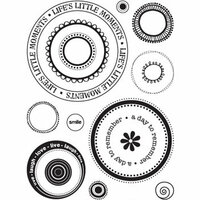 Sandylion - Kelly Panacci Collection - Clear Acrylic Stamps - 360 Degrees - Circles