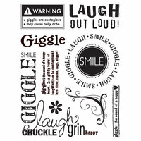 Sandylion - Kelly Panacci Collection - Clear Acrylic Stamps - Giggle