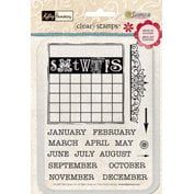 Sandylion - Kelly Panacci Collection - Clear Stamps - Calendar, CLEARANCE