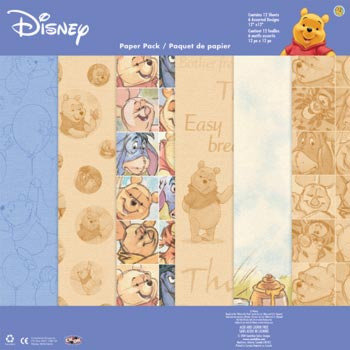 Sandylion - Disney Pooh Collection - 12x12 Paper Pack - Pooh Watercolor