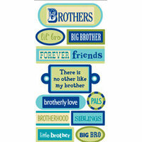 Sandylion - Essentials - 3 Dimensional Stickers - Brothers, CLEARANCE